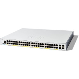 Switch Cisco Catalyst C1300-48P-4G_SC - 48 Portas PoE+ e 4 Portas SFP Gigabit